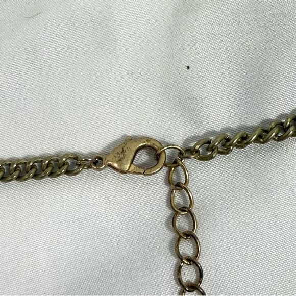 Marks & Spencer leopard print on brass chain - Picture 3 of 6